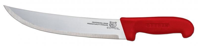 12-inch Steak Knife with Red Polypropylene Handle